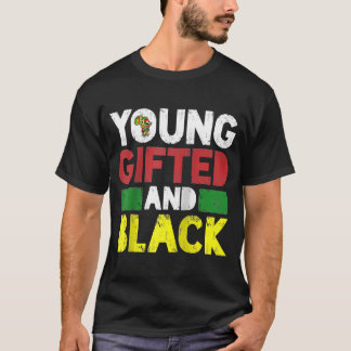 Camiseta Jovem e Orgulho Africano Negro Mês da História Neg