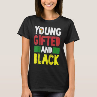 Camiseta Jovem e Orgulho Africano Negro Mês da História Neg