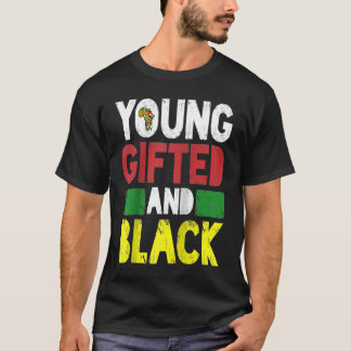 Camiseta Jovem e Orgulho Africano Negro Mês da História Neg