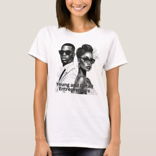 Camiseta Jovem Empreendedores dotados de presente para negó