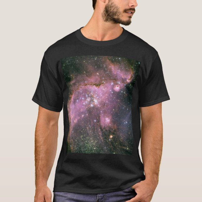 Camiseta Jovem Estrelas Esculpem Gás com Potentes Saídas (Frente)