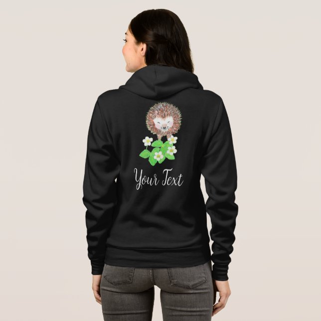 Camiseta Jovem Flores De Morango Personalizadas (Parte Traseira Completa)