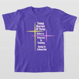 Camiseta Jovem Guerreiro de Cristo Princesa em Treinamento