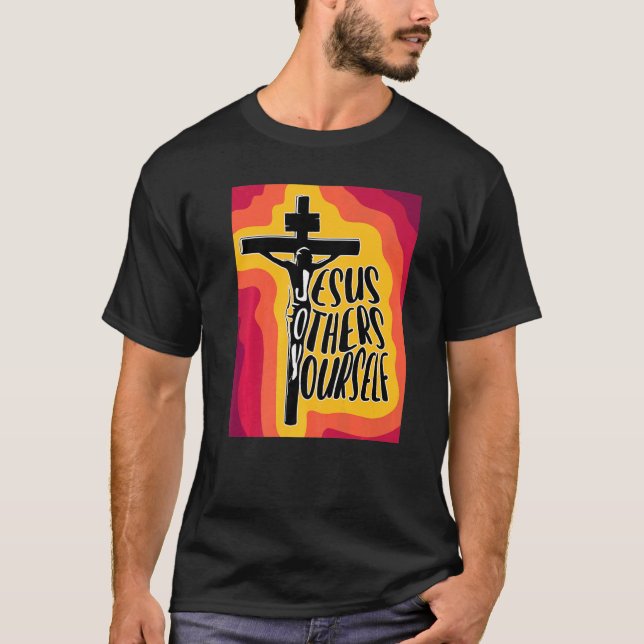 Camiseta JOVEM Jesus, outros, você, um cristão bonito (Frente)