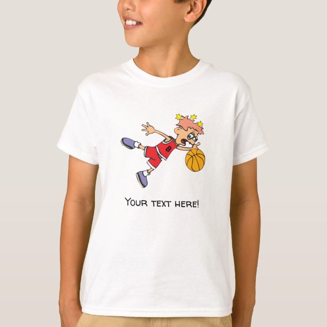 Camiseta Jovem Jogador de Basquete (Frente)