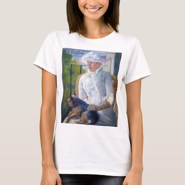 Camiseta Jovem Menina e Seu Cachorro, Mary Cassatt (Frente)