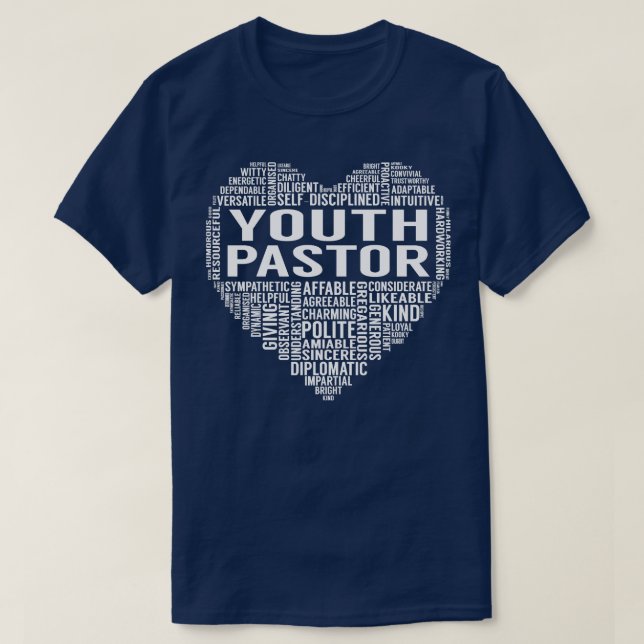 Camiseta Jovem Pastor Heart (Frente do Design)