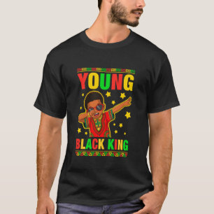 Camiseta Jovem Rei Dab História Negra Meninos Afro-American