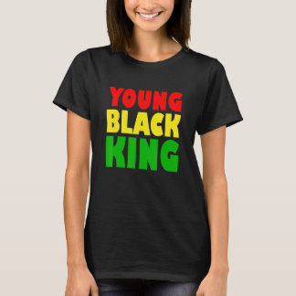 Camiseta Jovem Rei Negro Afro Americano Herança Negra Afr