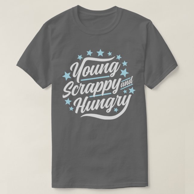Camiseta Jovem Scrappy e Fome (Frente do Design)