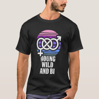 Camiseta Jovem Selvagem e Bi - Orgulho Bissexual