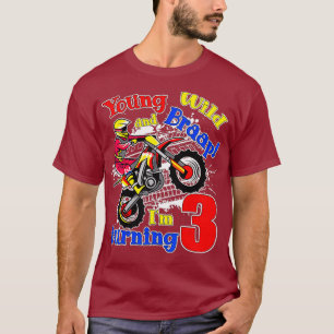 Camiseta Jovem Selvagem e Braap Estou Virando 3 Rapazes Mot