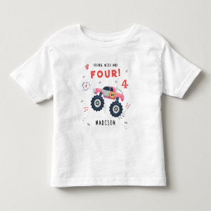 Camiseta Jovem Selvagem e Quatro Aniversário de 4 Anos Cria