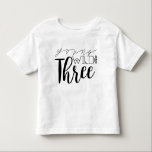 Camiseta Jovem Selvagem e Três | ANIVERSÁRIO DE 3 ANOS<br><div class="desc">Por Designs Redefinidos</div>