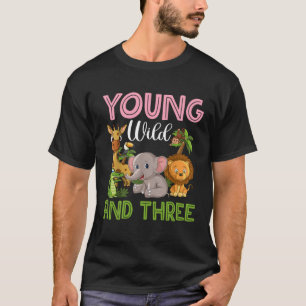 Camiseta Jovem Selvagem E Três Crianças De Armário Jungl