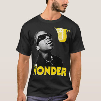 Camiseta Jovem Stevie Wonder Retro RB Singer Tribute