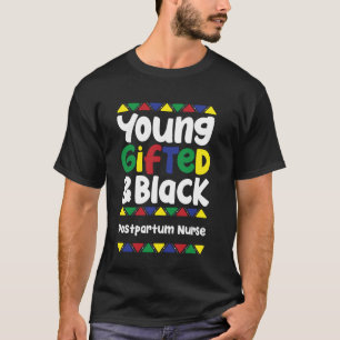 Camiseta Jovem Talentoso & História Negra Enfermeira Pós-Pa