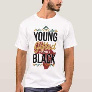 Camiseta Jovem Talentoso & Negro Mapa da África Orgulho Art