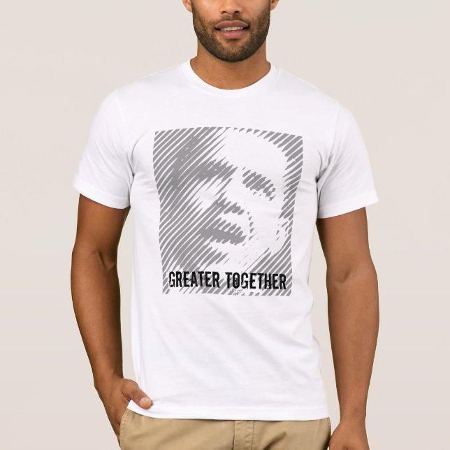 Camiseta Jovens americanos para Obama 2012 (Frente)
