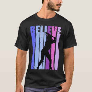 Camiseta Jovens Aniversário Beisebol Mulheres Meninas Crian