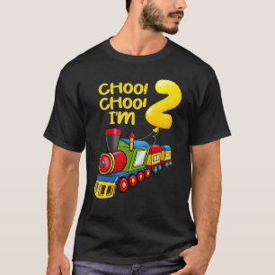 Camiseta Jovens balões Eu tenho 2 anos Meninos Treinando se