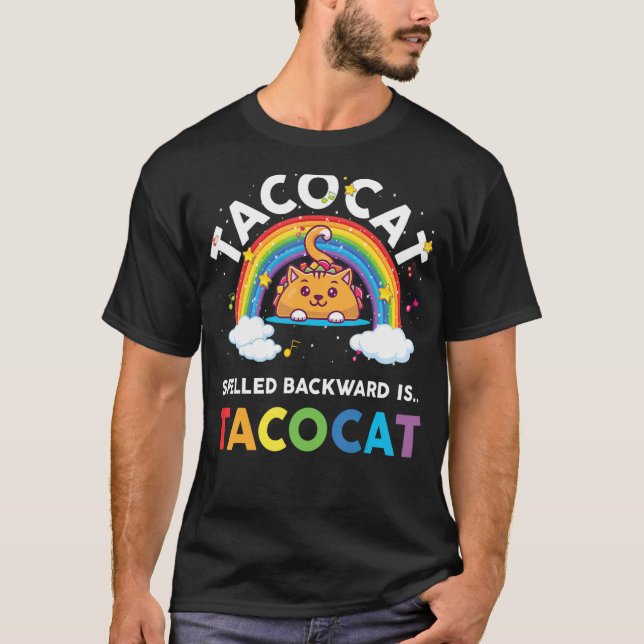 Camiseta Jovens do Taco Ca Meninas Ortografadas Para Trás É (Frente)