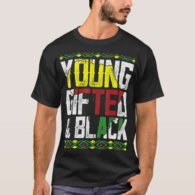 Camiseta Jovens e História Negra Mulheres Roupa africanas (Frente)