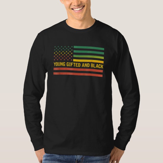 Camiseta Jovens Ed E História Negra Nos Bandeiras Da Améric (Frente)
