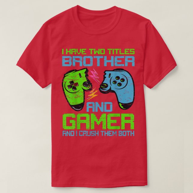 Camiseta Jovens Engraçados Rapazes Videos games De Teto (Frente do Design)