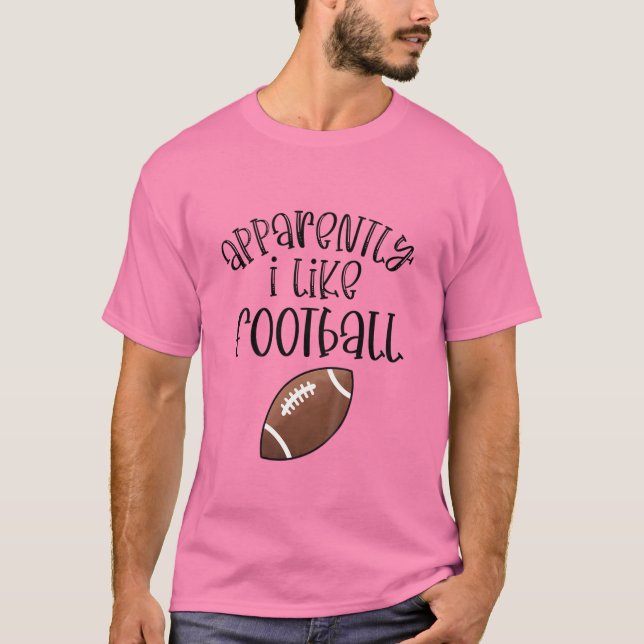 Camiseta Jovens Futebol É Para Meninas Aparentemente Gosto  (Frente)