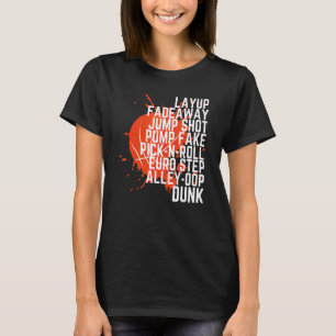 Camiseta Jovens jogadores de basquetebol em bola