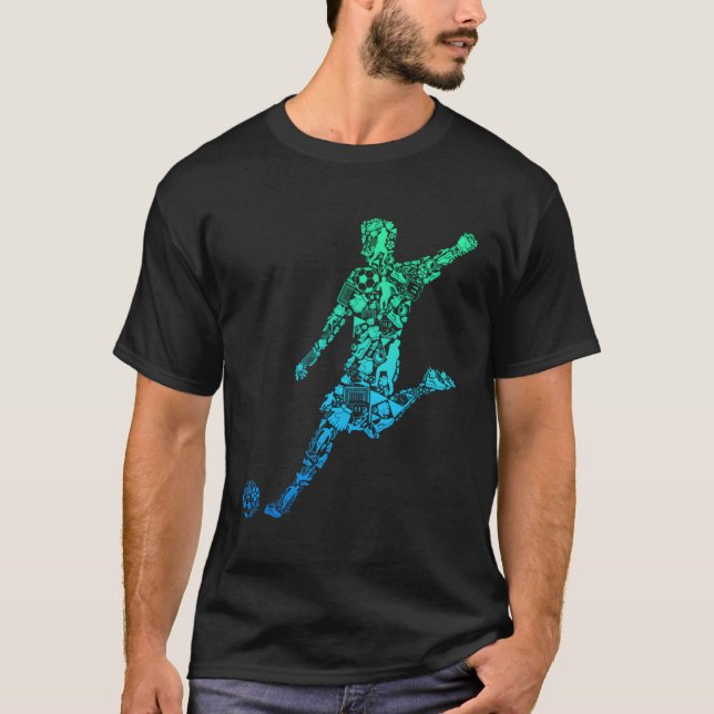 Camiseta Jovens Jogadores de Futebol (Frente)