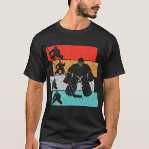 Camiseta Jovens jogadores de hóquei em hóquei em gelo Joven