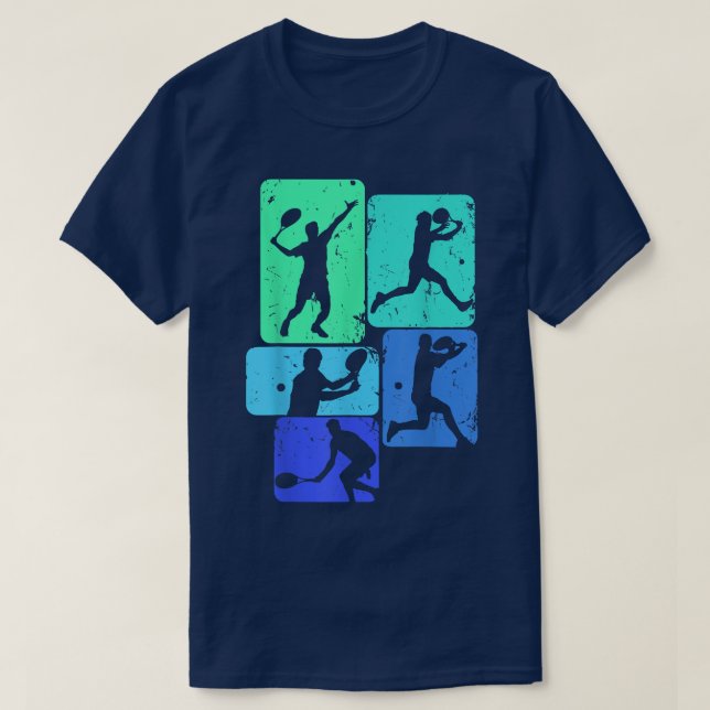 Camiseta Jovens jogadores de tênis (Frente do Design)