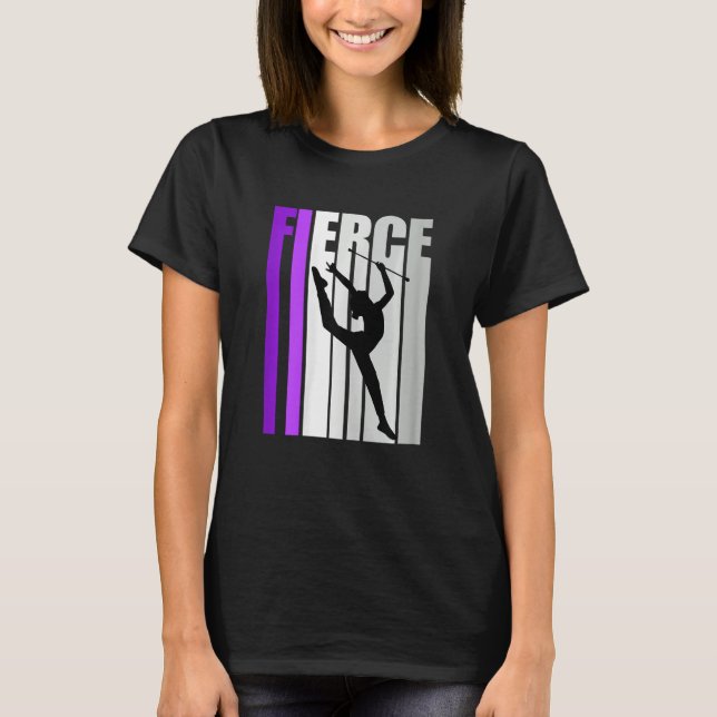 Camiseta Jovens Jovens Ginástica Rítmica Inspira Manter Com (Frente)