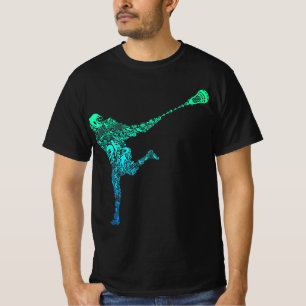 Camiseta Jovens Jovens Jovens Jogadores de Lacrosse Meninos