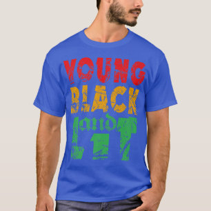 Camiseta Jovens negros e orgulhosos da história africana am