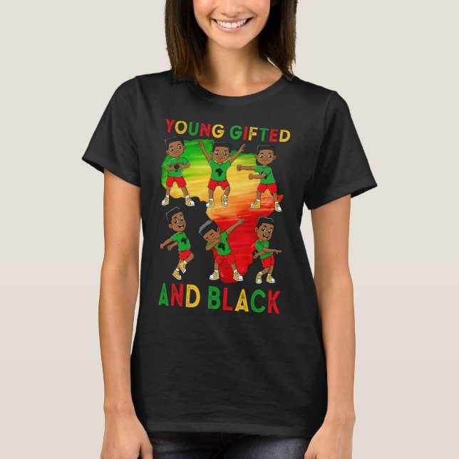 Camiseta Jovens Presos E Negros Crianças Junta Jovens (Frente)