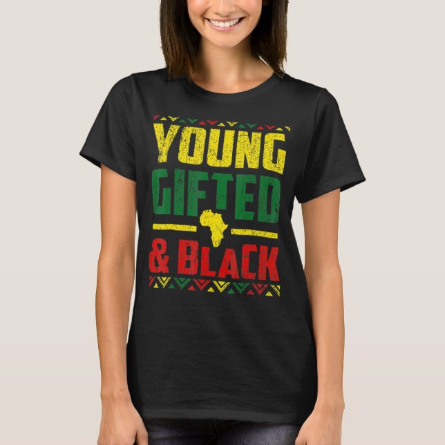 Camiseta Jovens Presos e Negros História Africana (Frente)