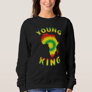 Camiseta Jovens Rei da África mapeiam Kente Closure Men 1