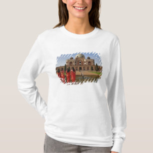 Camiseta Jovens senhoras indianas e o túmulo de Humayun, Dé