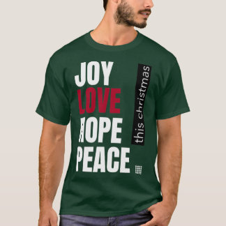 Camiseta Joy Ama Esperança Paz Este Natal