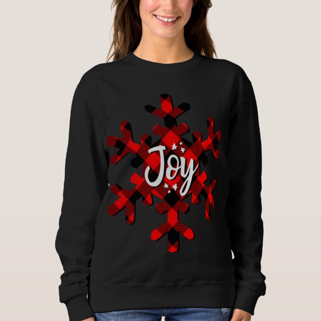 Camiseta Joy Buffalo Xadrez Snowflake (Frente)