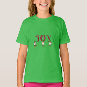 Camiseta JOY Christmas Elves com cartas