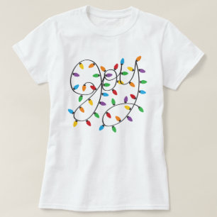 Camiseta Joy Christms Lights Holiday