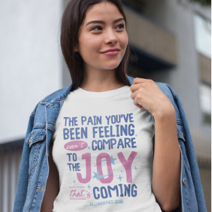 Camiseta Joy Cristão Vindo Romanos 8:18 Trendy Modern