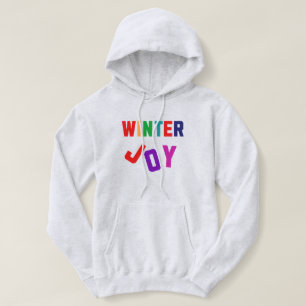 Camiseta Joy de inverno - Letras Coloridas Cozinhas