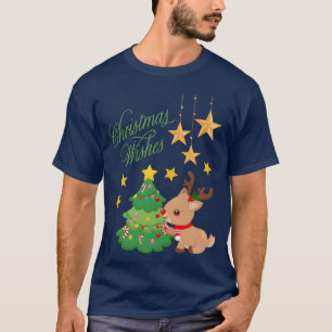 Camiseta Joy Dwarf Stocks de Natal Deseja batatas fritas de