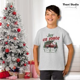 Camiseta Joy em rota Natal Começa Caminhão e Árvore X-Mas