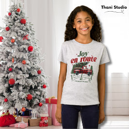 Camiseta Joy em rota Natal Começa Caminhão e Árvore X-Mas